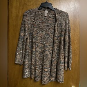 Chico's Earthy Tones Open Cardigan